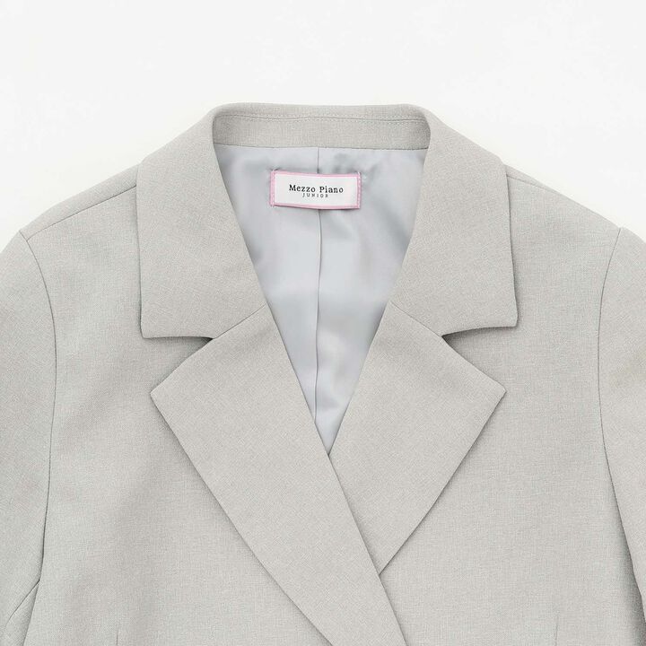 Short Jacket & Shorts Set,Light gray, medium image number 3