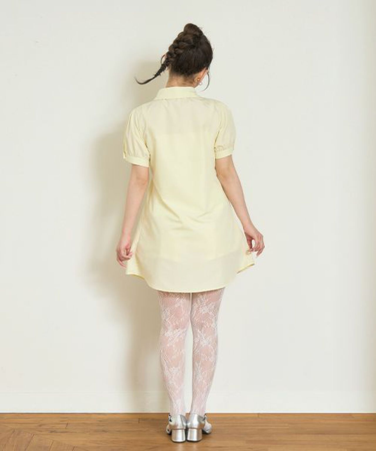 Shirt Dress with Bustier,Light blue, large image number 1