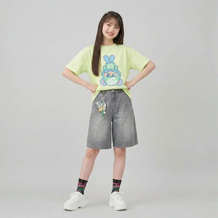 Angel Blue Upside Down Mr. Nakamura T-Shirt,Off white, medium image number 11