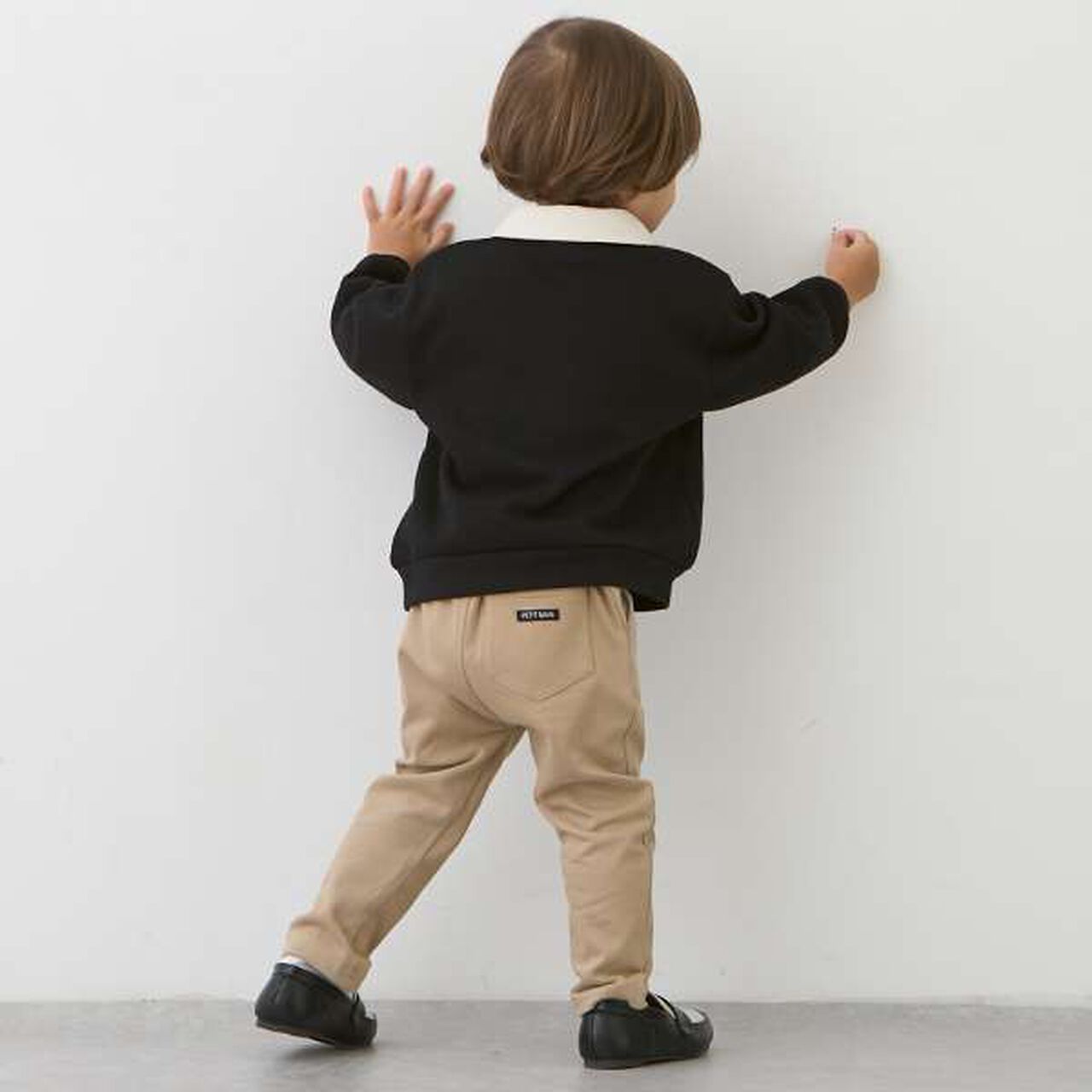 [Smile Series] Boys Brushed-Lining Pants,Navy, large image number 14