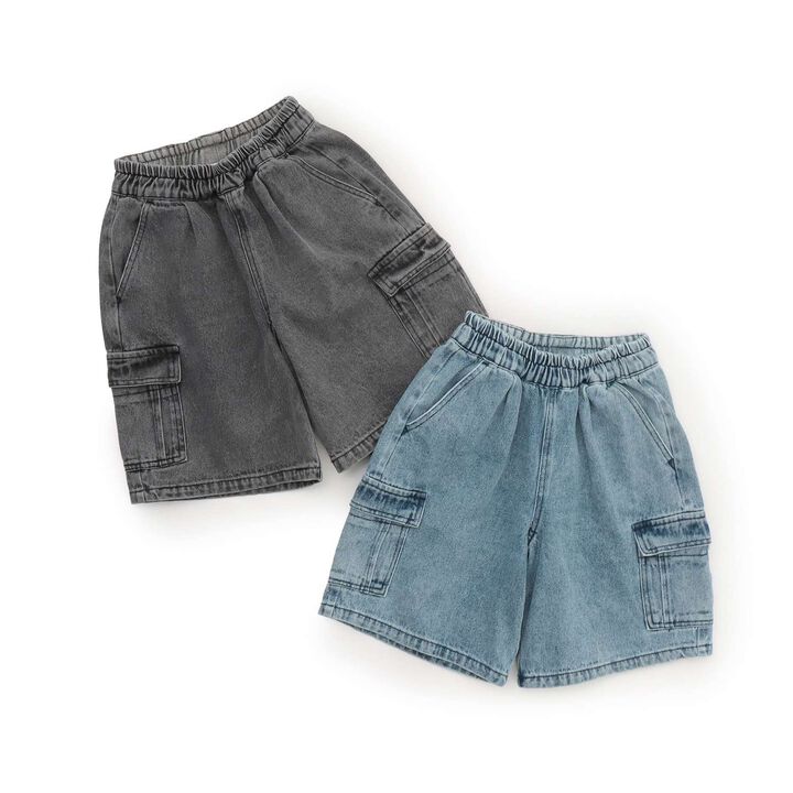 Denim Half Pants,Blue, medium image number 18