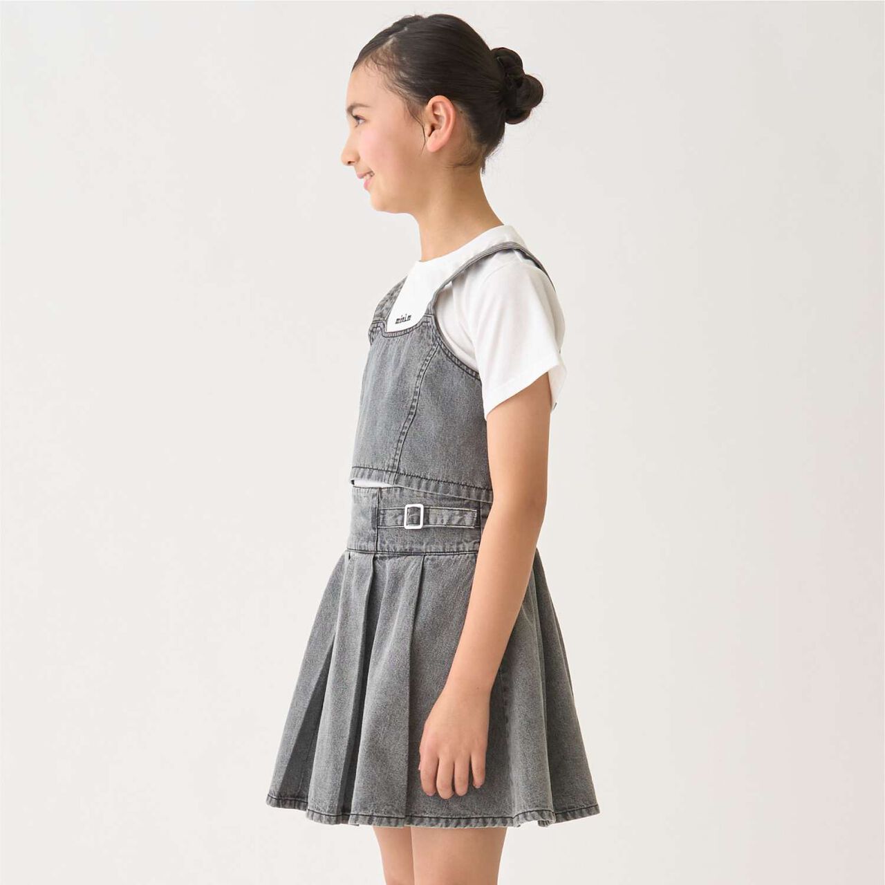 [Ready-to-Wear] Denim Bustier & Pleated Skirt Outfit Set,Blue, large image number 8