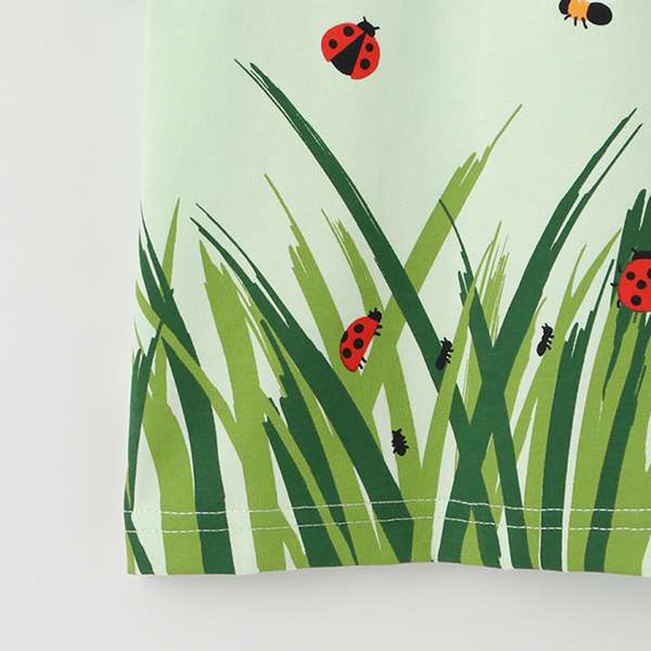 Insect Print Short Sleeve T-Shirt,Off white, large image number 11