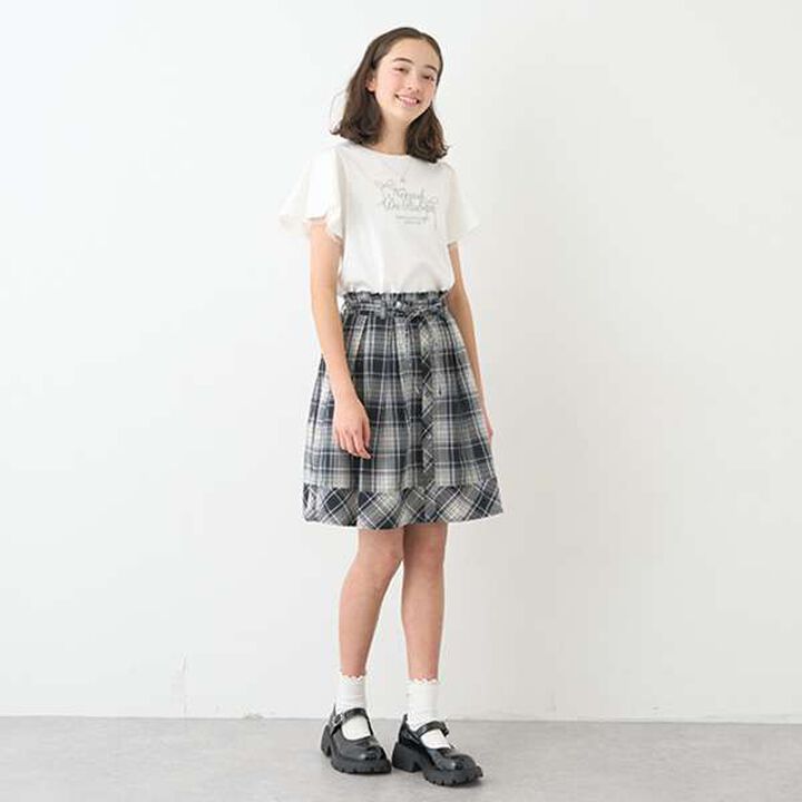 Ribbon Tulle Skirt,Black, medium image number 12