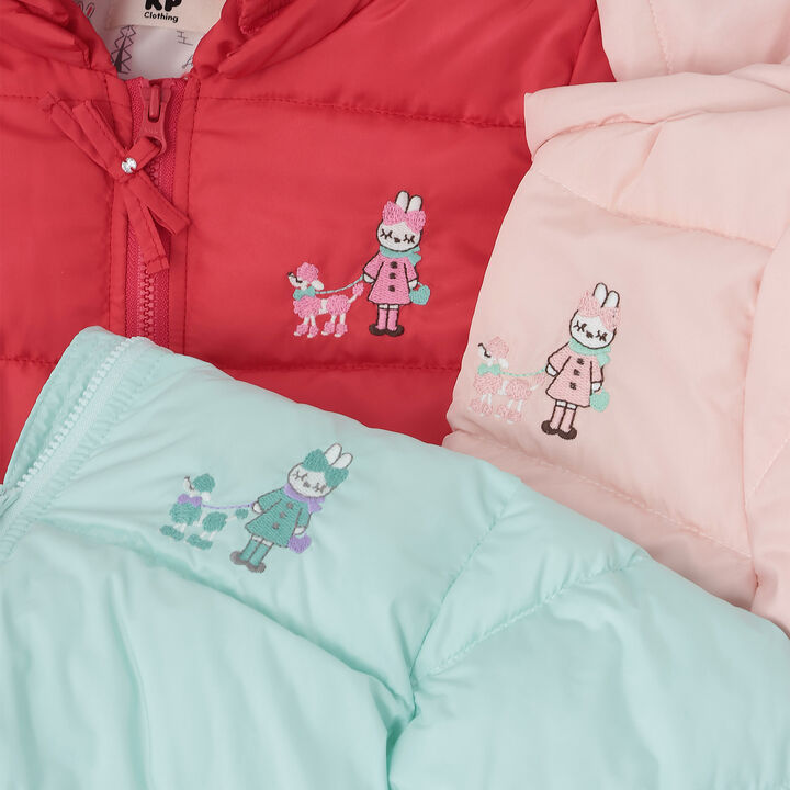 [Water-Repellent Finish] Solona Functional Padded Coat,Pink, medium image number 5