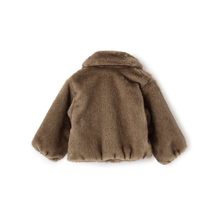 [Link] Faux Fur Jacket,Ivory, medium image number 9