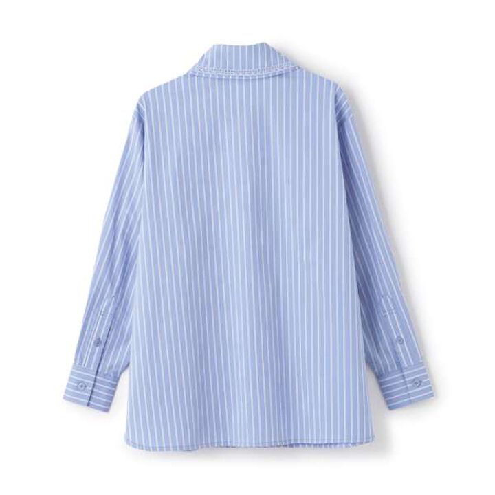 [AMI] Double Lapel Shirt,Sax blue, medium image number 22