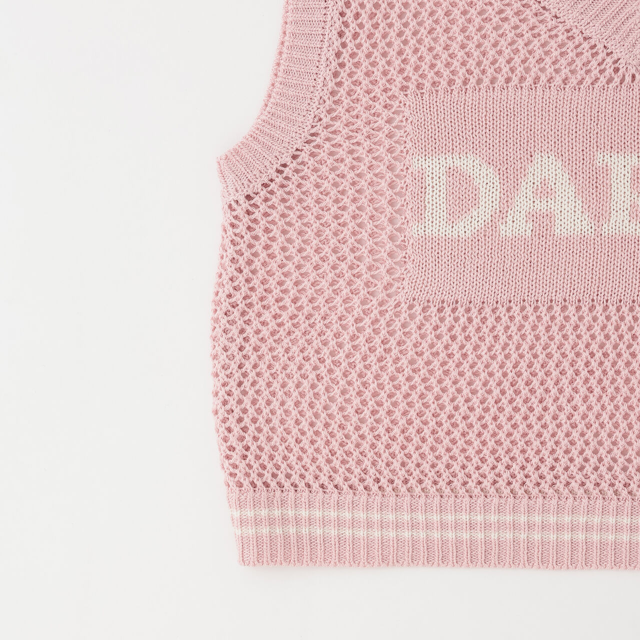 Washable Mesh Knit Vest + Short Sleeve T-Shirt,Sax blue, large image number 4