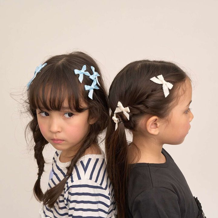 Mini Hair Clips (Set of 6),Cream, medium image number 24