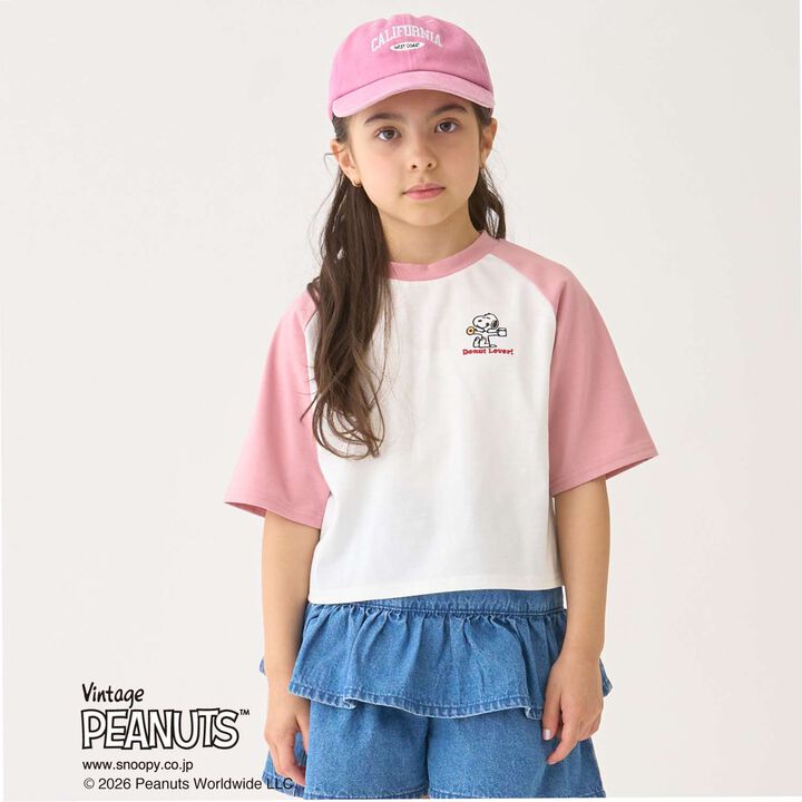 [SNOOPY] Raglan T-Shirt,Navy, medium image number 1