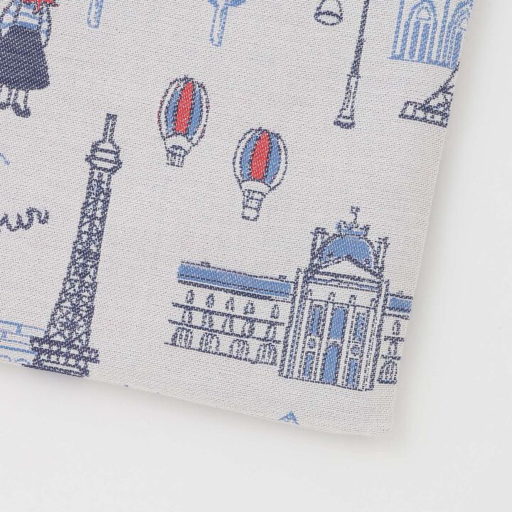 [Made in Japan] Paris Pattern Jacquard Lesson Bag,Ivory, medium image number 3