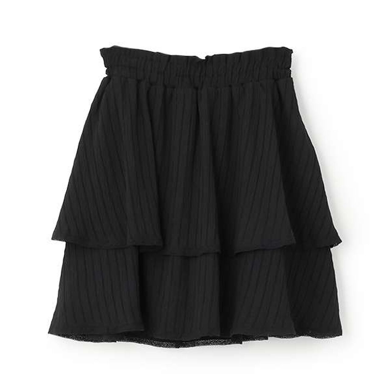 Tiered Frill Skirt with Shorts,Gray, large image number 16