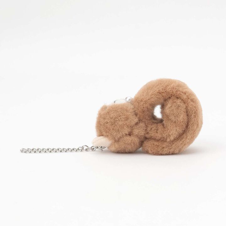 Animal Faux Fur Kururu Bag Charm,Gray, medium image number 3