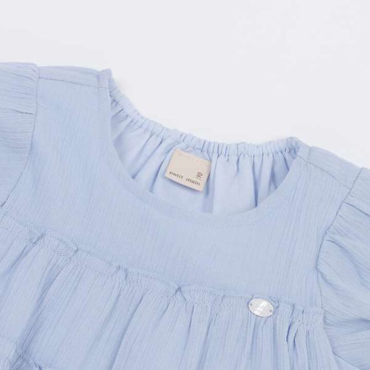 Smile Series Crinkled Tunic (Kids),Light gray, medium image number 12