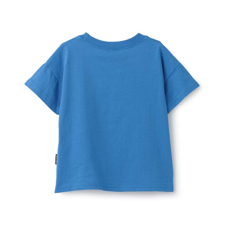 [Food Stain Resistant] Embroidered Short Sleeve T-Shirt,Coral red, medium image number 20