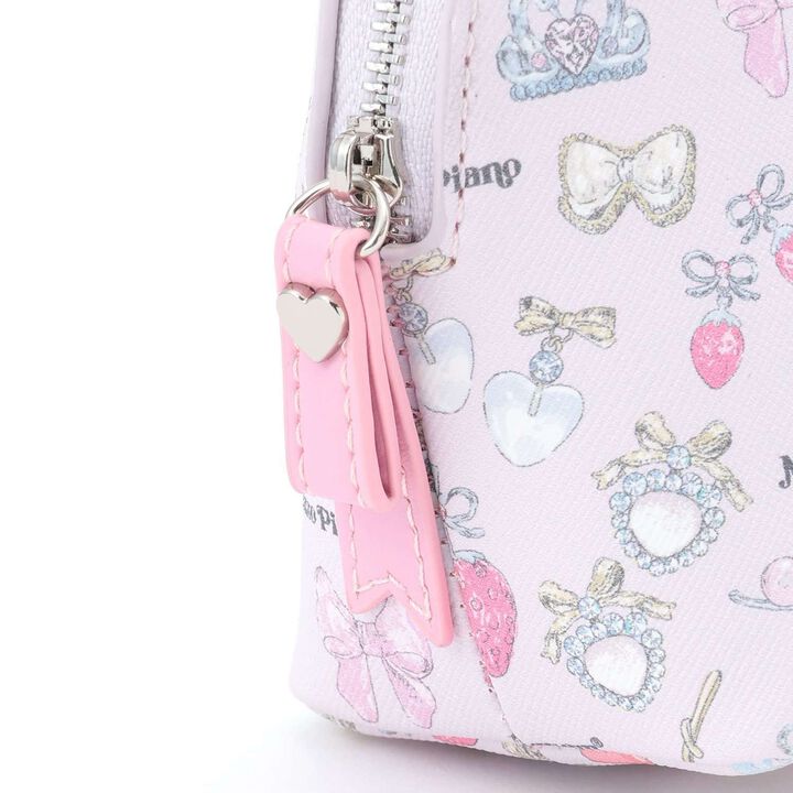 [Liquem] Pattern Round Pouch,Pink, medium image number 2