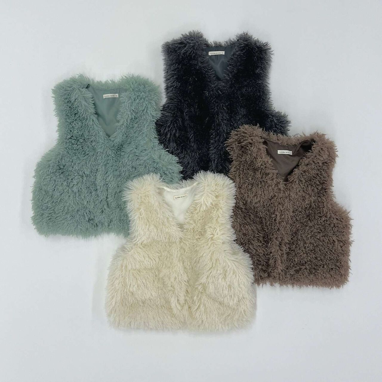 Fluffy and Soft Halloween Fur Vest,Mint, large image number 14