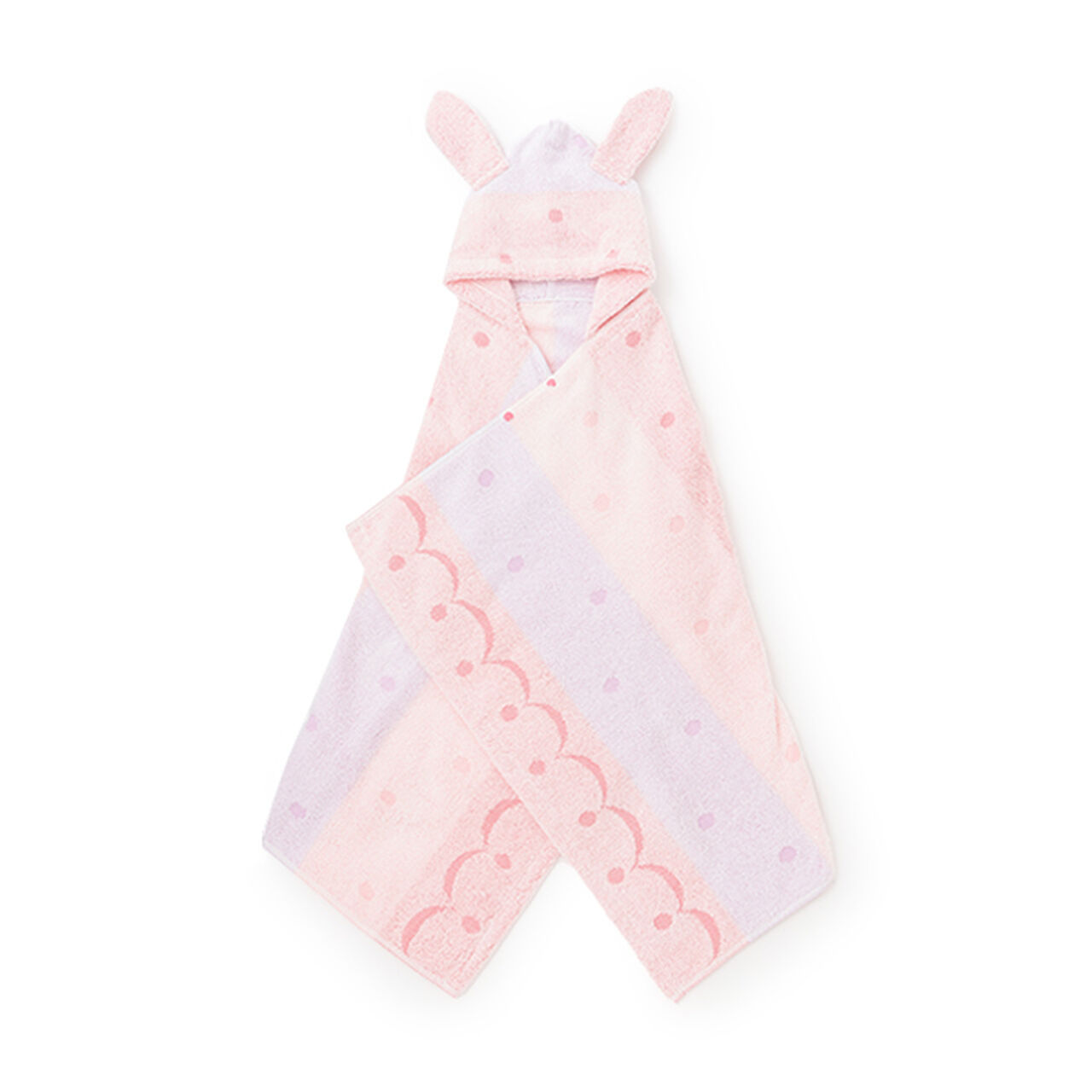 ☆Unspun Yarn Towel Bath Poncho,Pink, large image number 0