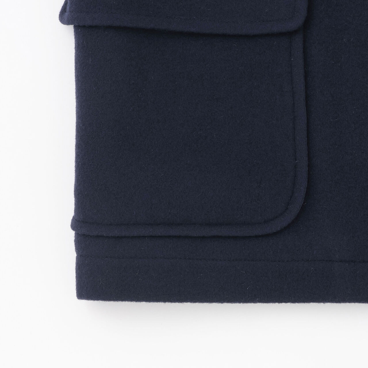 [Lightweight Quilted Lining] Mid-Length Duffle Coat,Navy, large image number 14