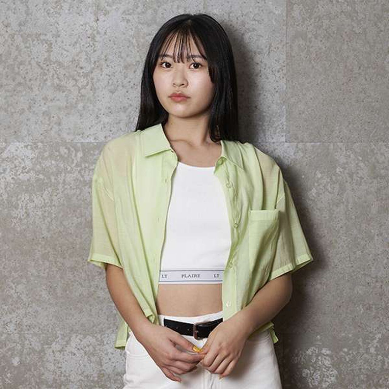 Short-Sleeve Sheer Shirt with Inner Lining,Off white, large image number 18