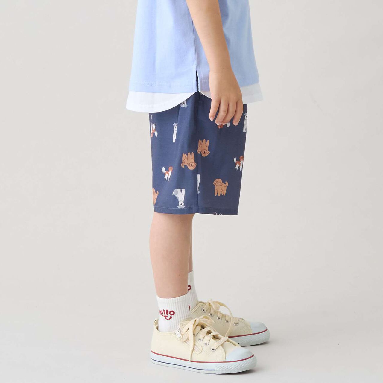 [Cool Touch] All-Over Pattern Half Pants,Black, large image number 3