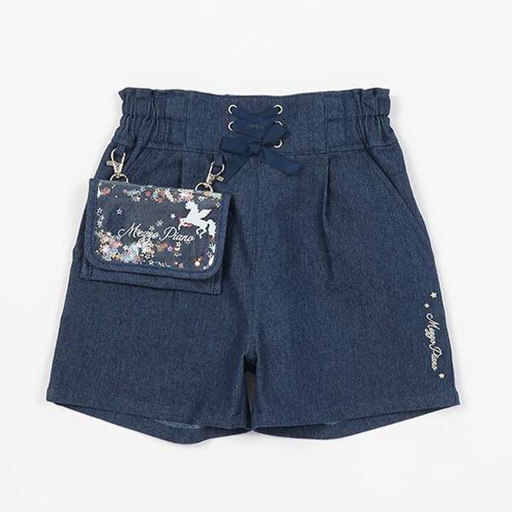 Sparkling Shorts with Pockets,Navy, medium image number 1