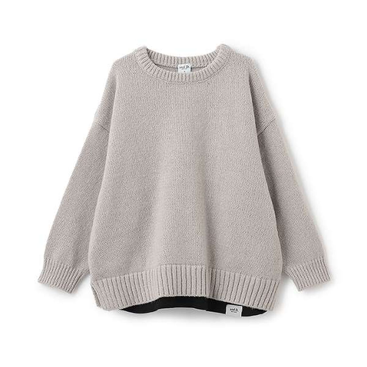 [Matching with Dad Outfit] Machine Washable Kids Layered Hem Knitwear,Striped, large image number 20