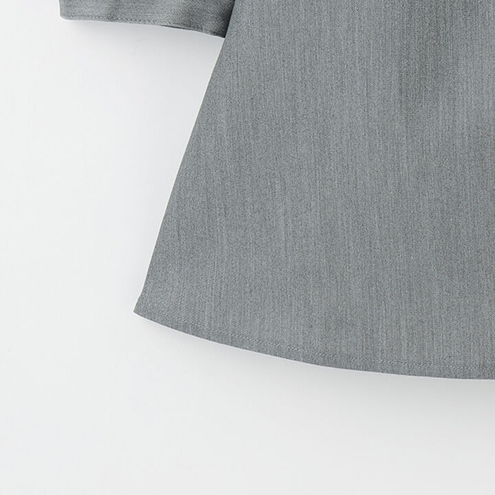 Shirt Dress with Ribbon Bustier,Gray, medium image number 2