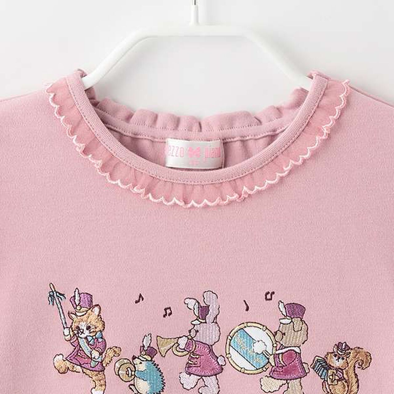 Drum Corps Appliqu&eacute; Long-Sleeve T-Shirt,Pink, large image number 2