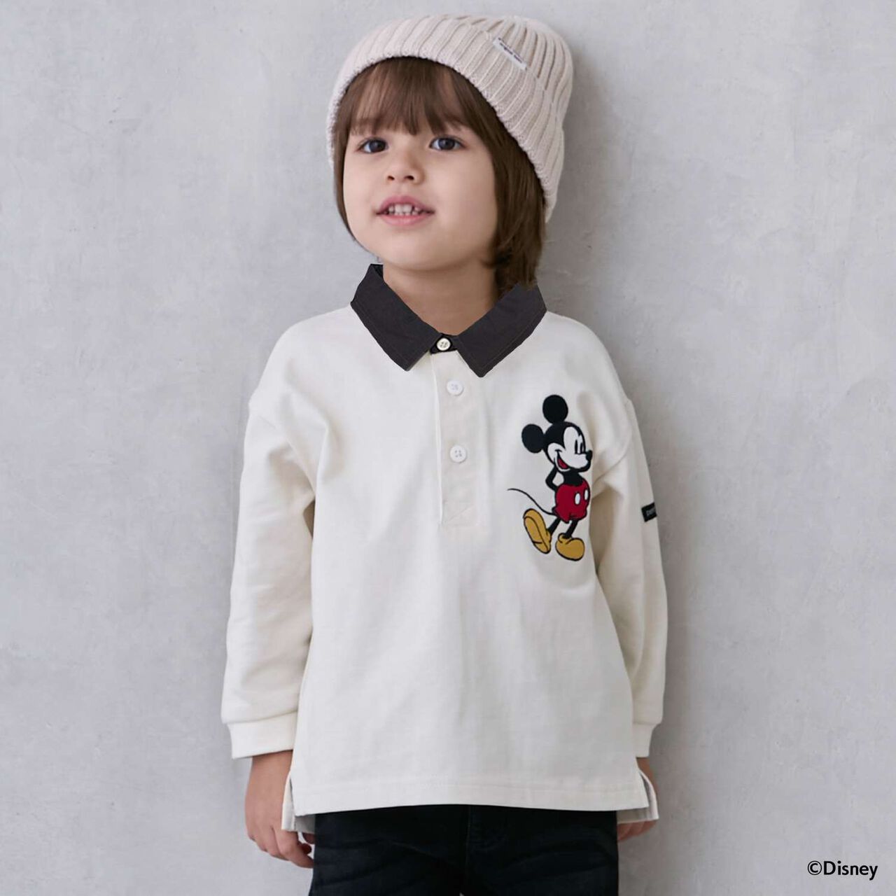 [Disney][Link] Rugby Long Sleeve T-Shirt,Ivory, large image number 0