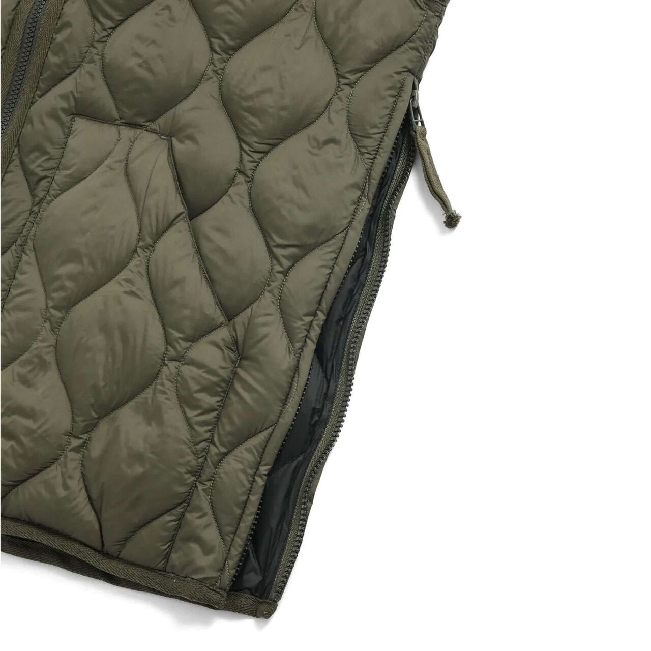 [Parent-Child Matching] [DAD] [TAION] Military V-Neck Down Vest,Black, large image number 9