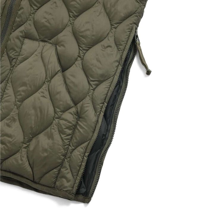 [Parent-Child Matching] [DAD] [TAION] Military V-Neck Down Vest,Black, medium image number 9