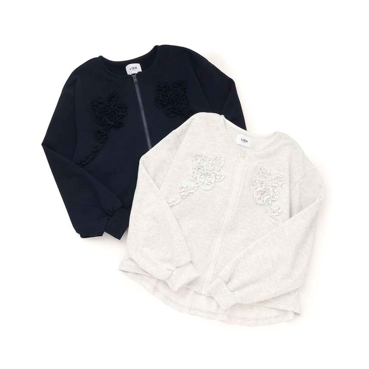 Link Anti-Stain Frill Motif Haori,Navy, large image number 7