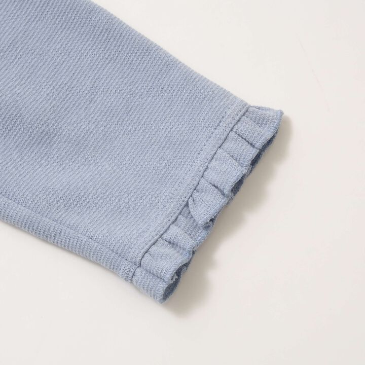 Ruffled Cool Touch Capri Pants,Sax blue, medium image number 16