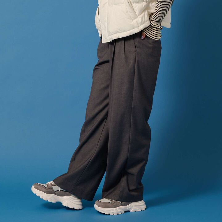 [AMI] Suspender Slacks Pants,Charcoal gray, medium image number 17