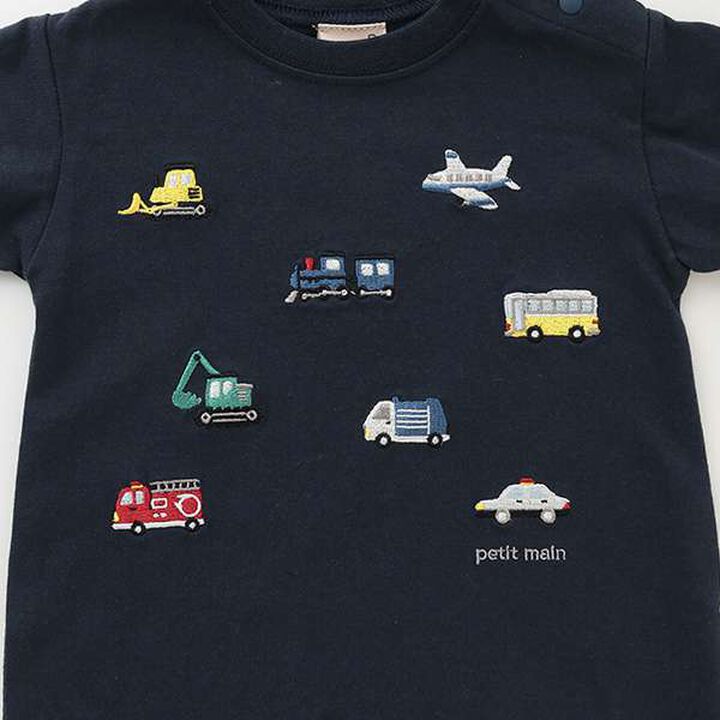 [Link] Working Vehicle Embroidery Coverall,Light blue, medium image number 5