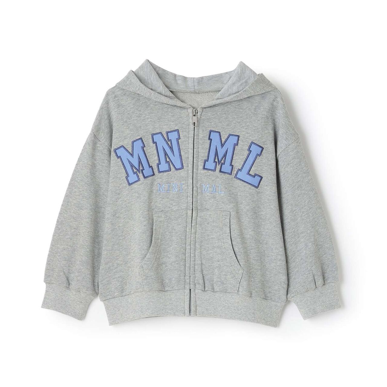 Quick-Dry Logo Zip Parka [Sarasara Plus],Top gray, large image number 8