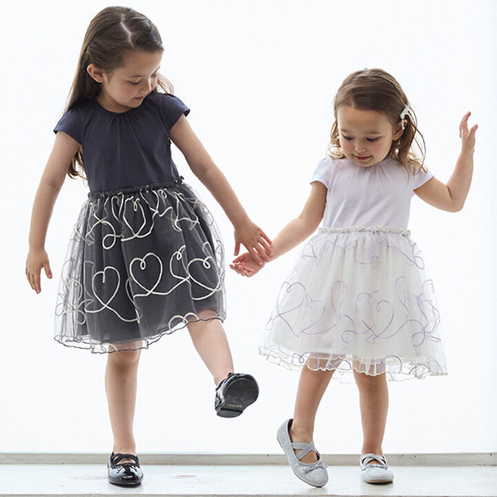 [Link] Chain Embroidery Tulle Tunic,Black, medium image number 4