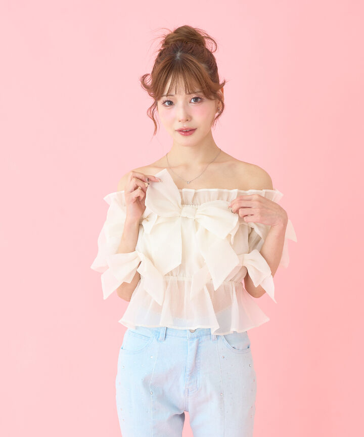 Ribbon Whip Blouse,, medium