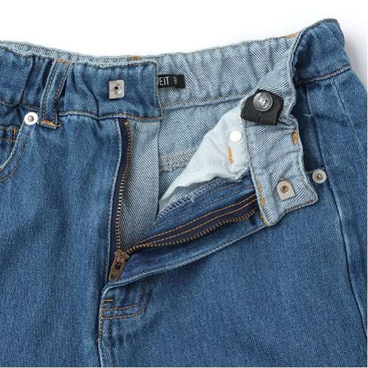 Denim Pants with Suspenders,Navy, large image number 9