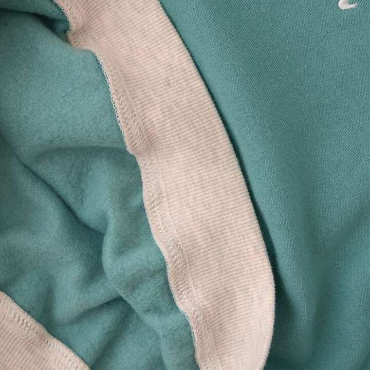 Pilling-Resist Bi-Color Raglan Fleece Sweatshirt,Brown, medium image number 10