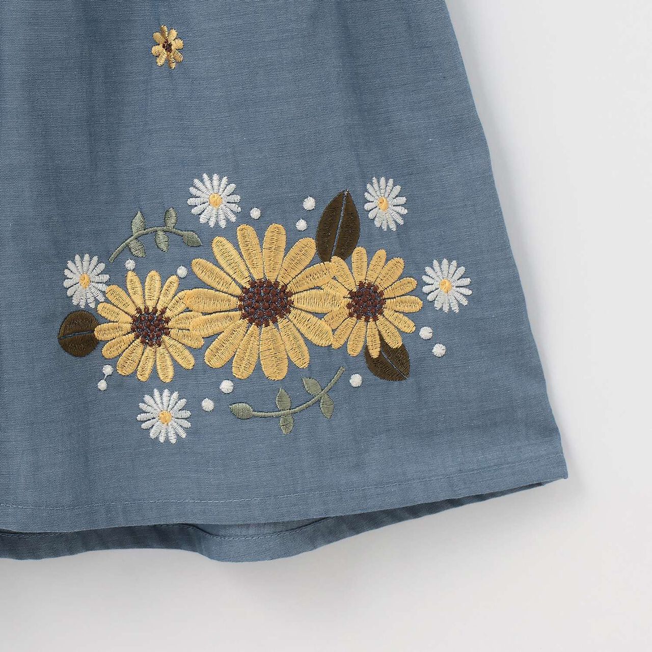 Sunflower Embroidered One-Piece Dress,Off white, large image number 14