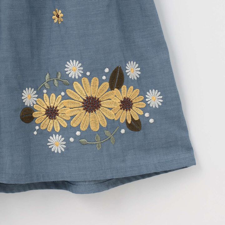 Sunflower Embroidered One-Piece Dress,Off white, medium image number 14