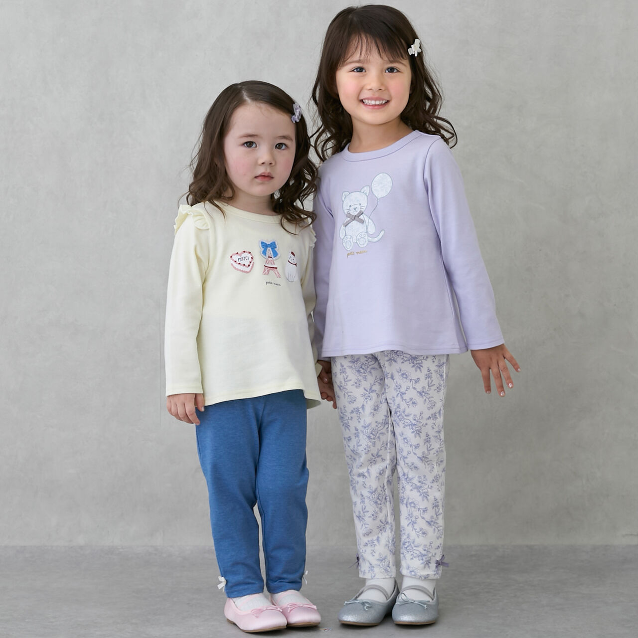 [Affordable] GIRLS 10-length Leggings,Off white, large image number 9