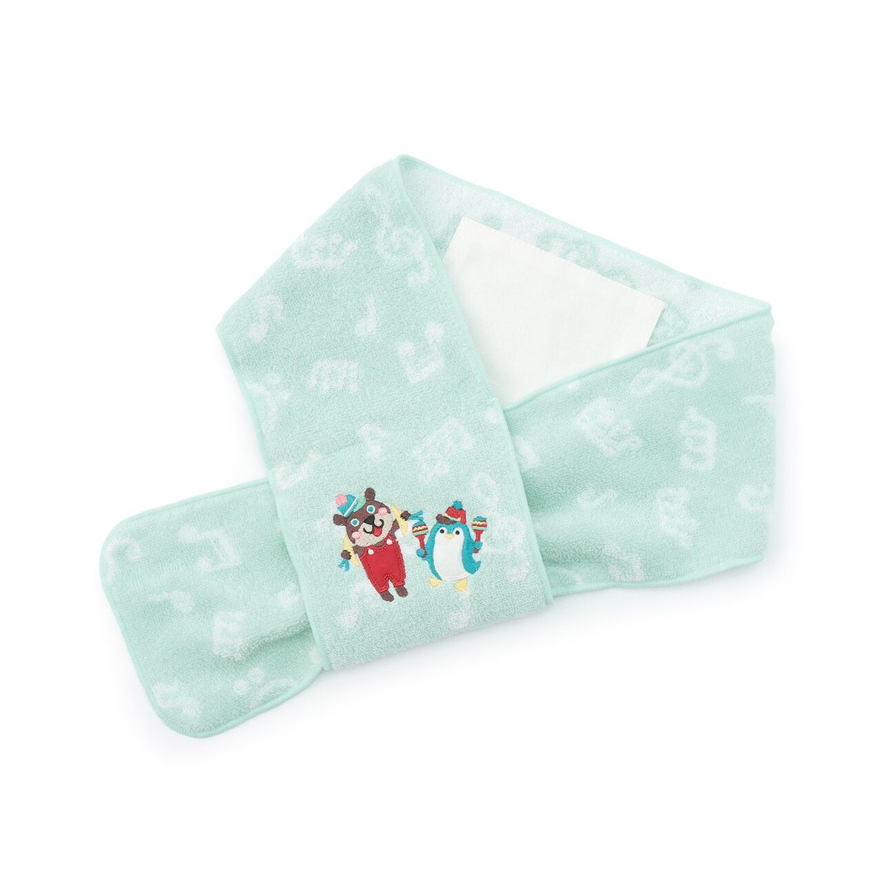 Korobokkuru Scarf Towel,Sax blue, large image number 0