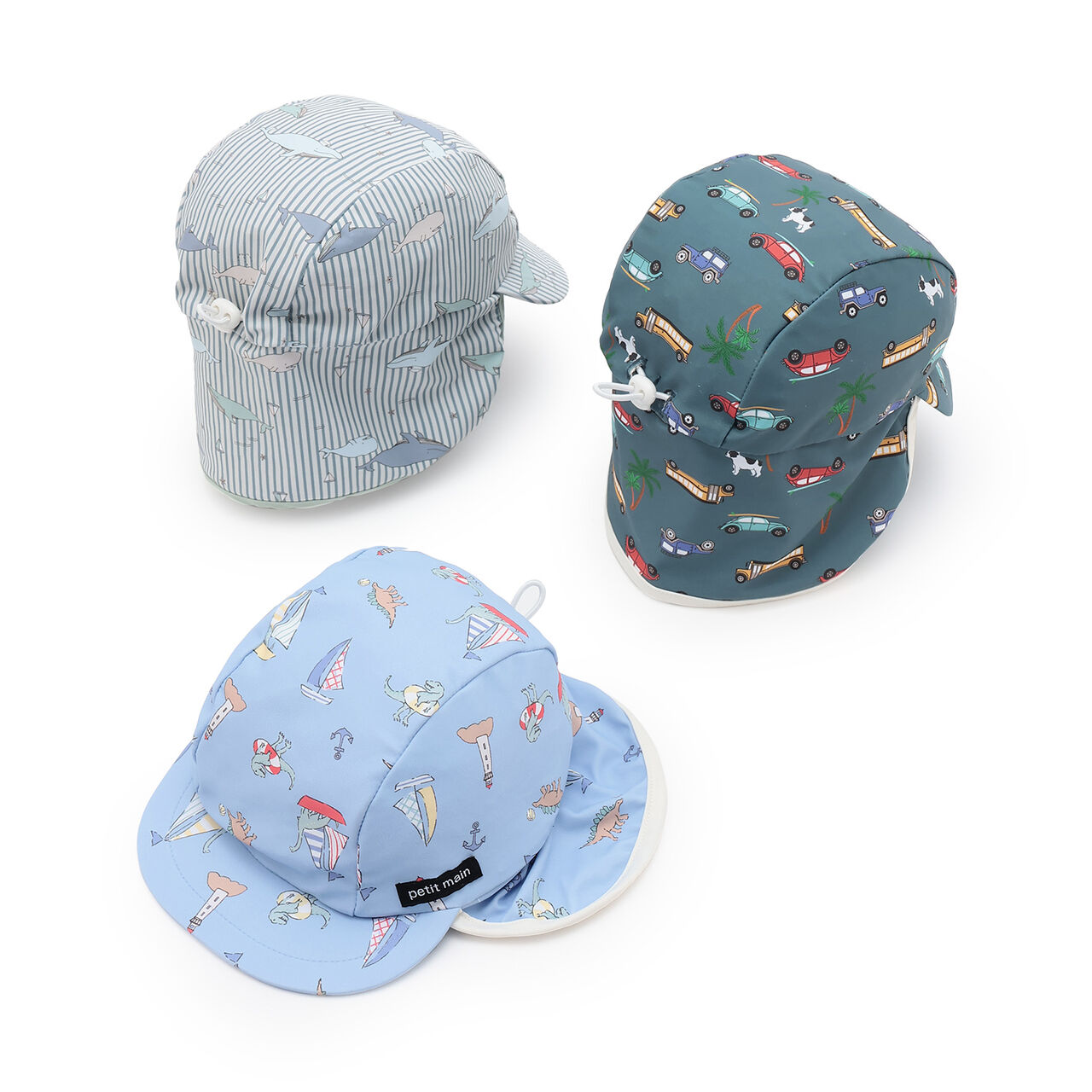 [SWIM] All-Over Pattern Sun Protection Swim Cap,Turquoise, large image number 8