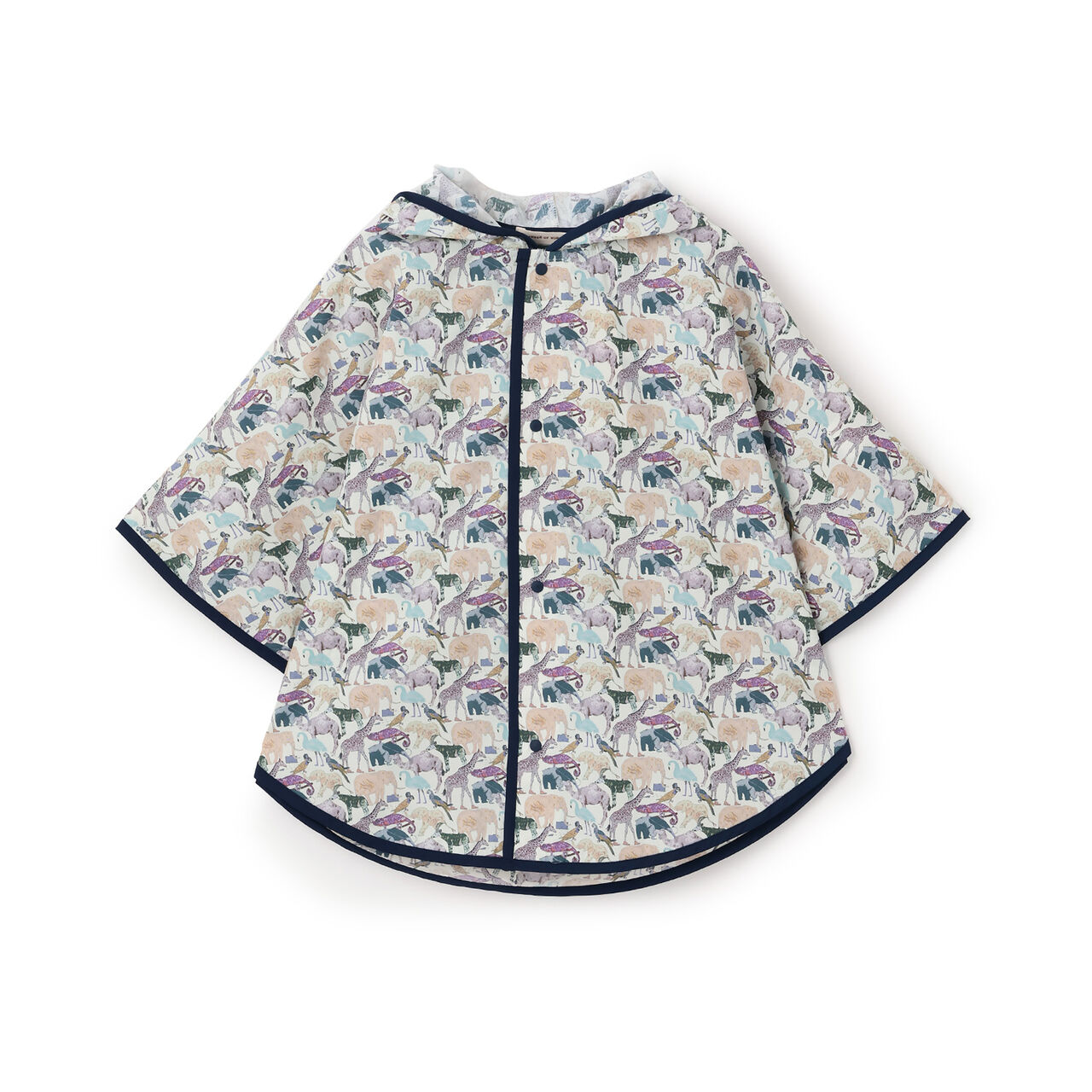 Queue for the Zoo Rain Poncho,Blue, large image number 0