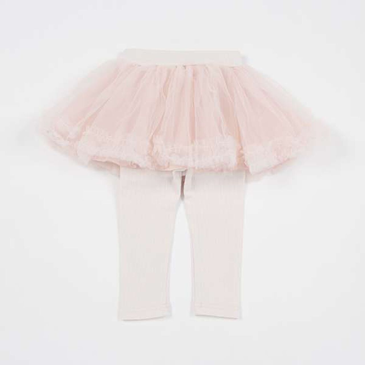 [Link] Tulle Skirt with Leggings (Kids),Light green, large image number 1