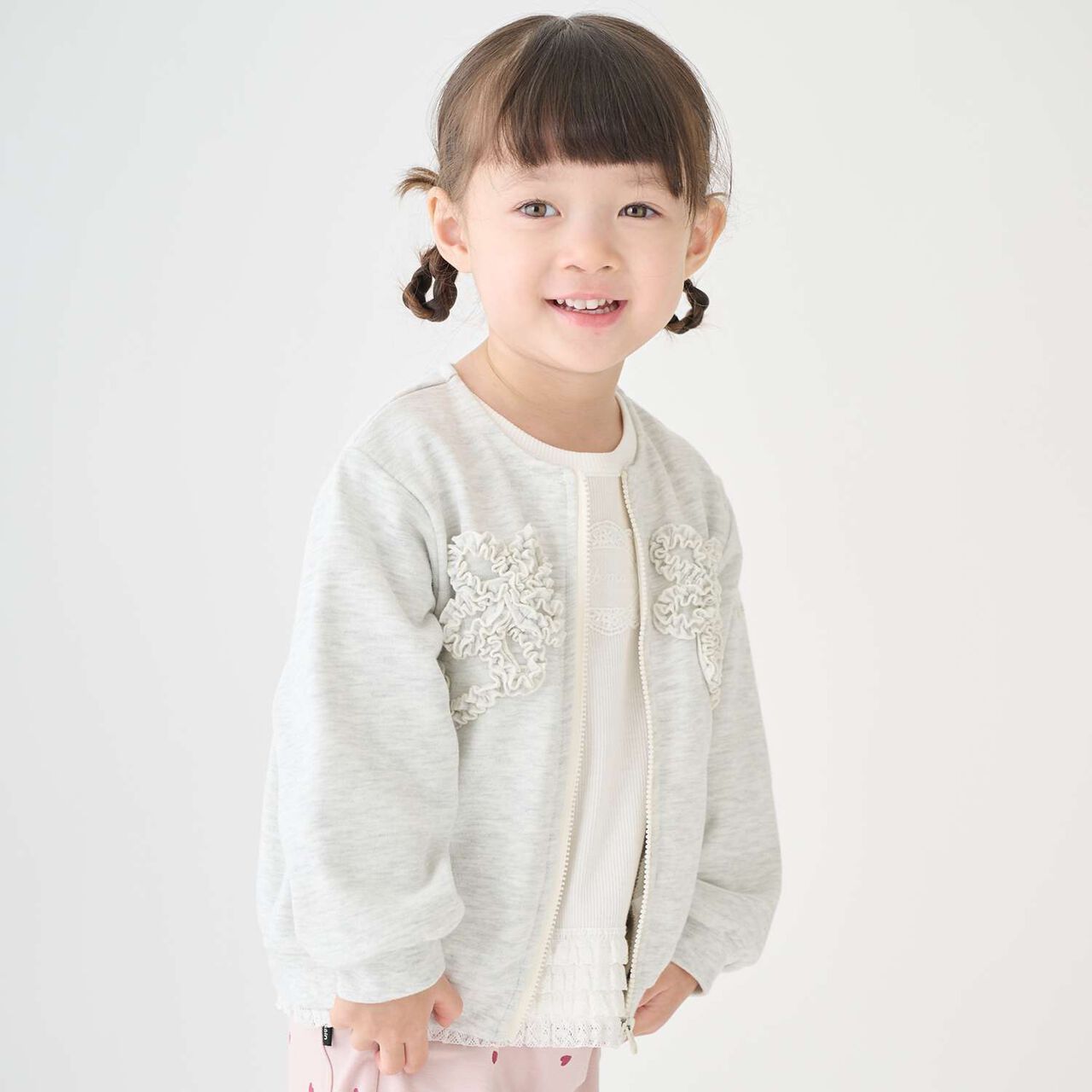 Link Anti-Stain Frill Motif Haori,Navy, large image number 9