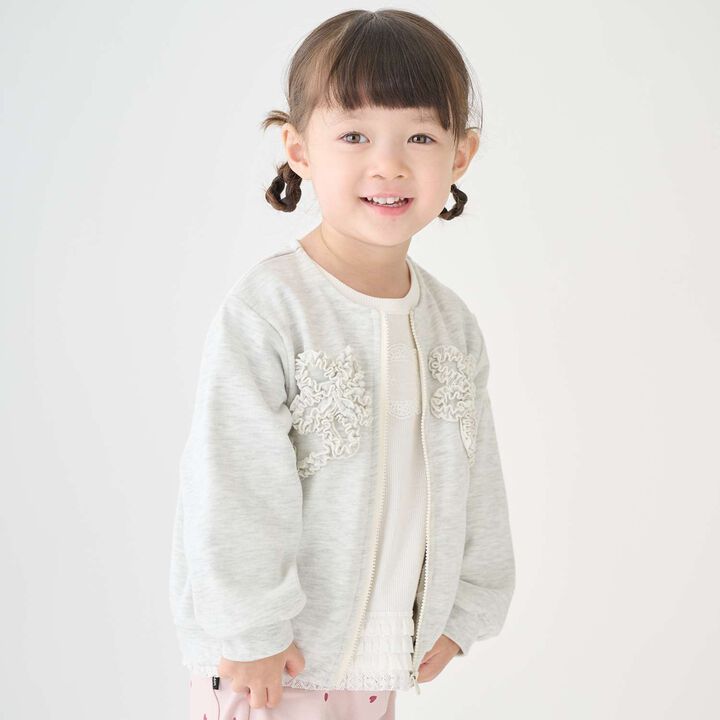 Link Anti-Stain Frill Motif Haori,Navy, medium image number 9